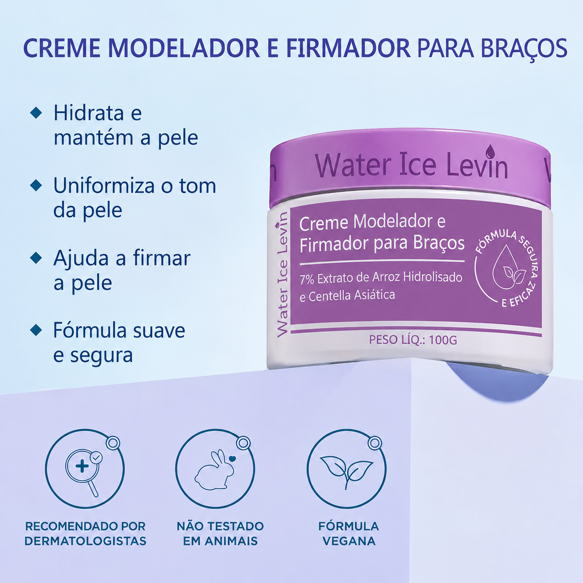 Dermalift Braços - ajuda a melhorar visivelmente a aparência da flacidez,