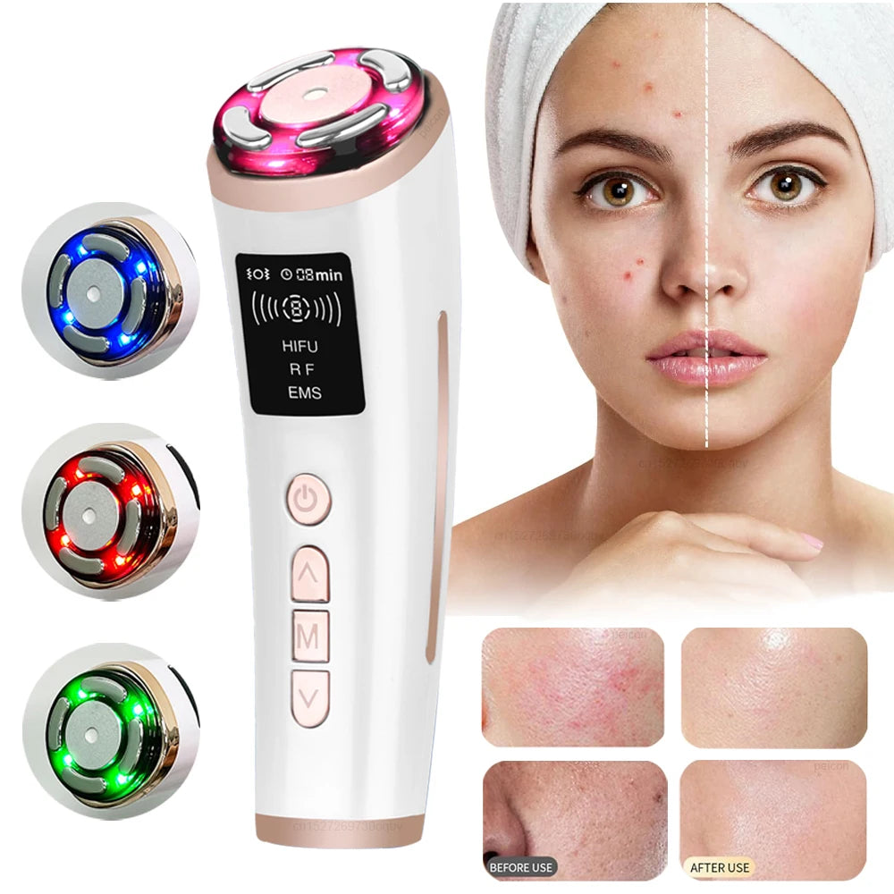 Massagem Facial - Microcorrente para Rejuvenescimento da Pele e Antienvelhecimento