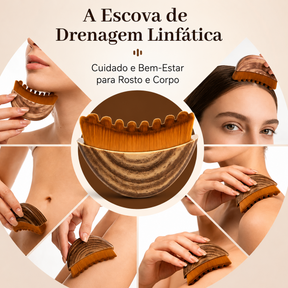 Escova Anti-Inchaço - Escova de massagem e drenagem linfática