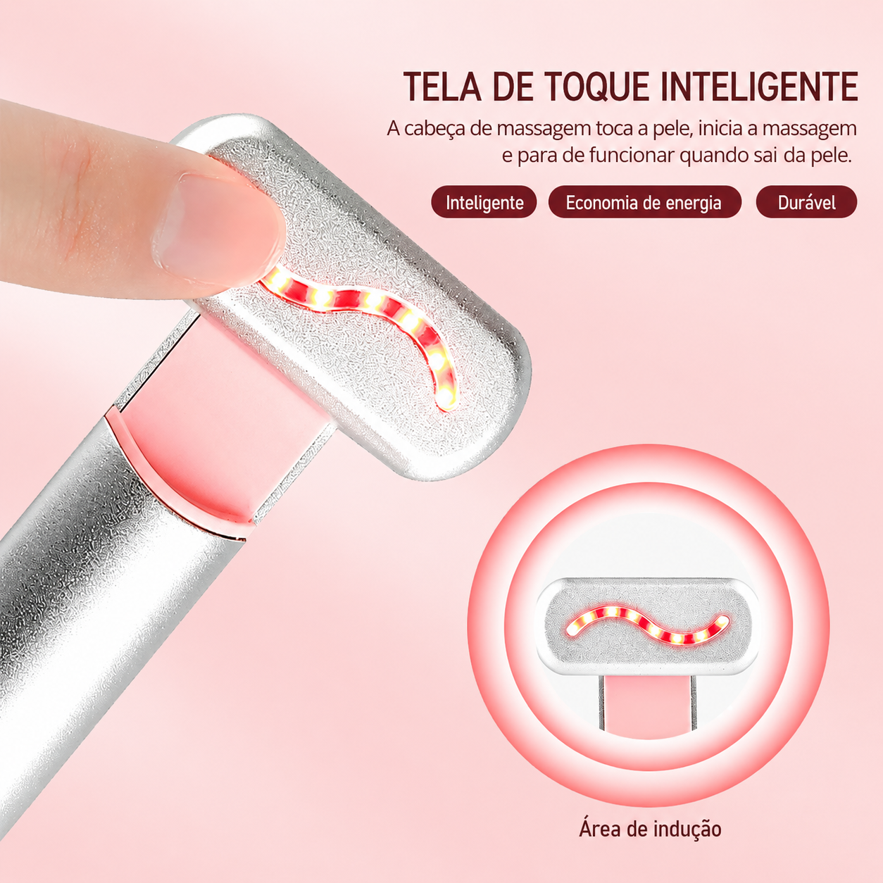 LiftWave Pro - Dispositivo de beleza para massagem facial 4 em 1 com terapia de luz vermelha