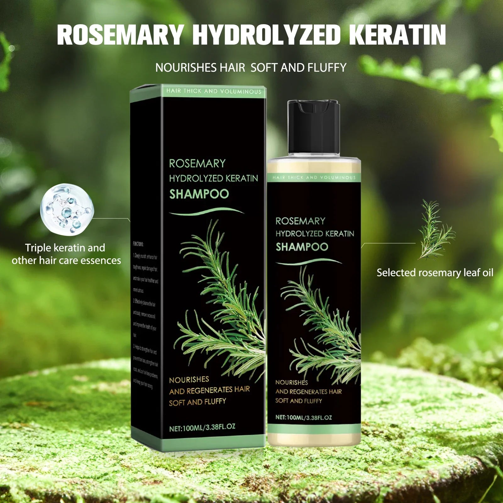 Shampoo de Alecrim para Crescimento Capilar