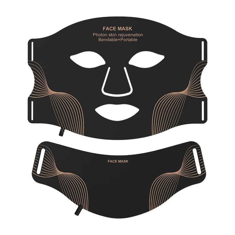 Máscara Facial LED Rejuvenescedora Portátil