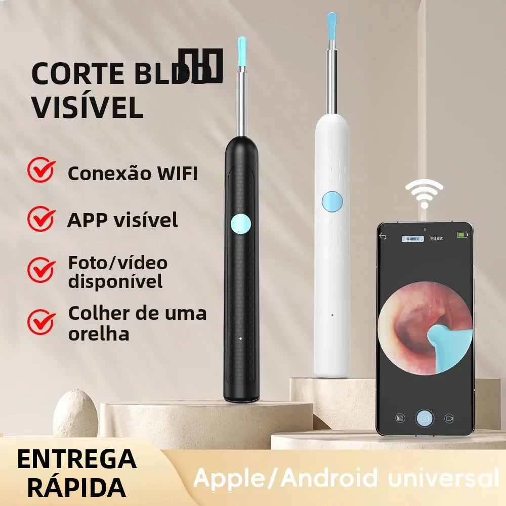 Removedor de Cera de Ouvido com Câmera