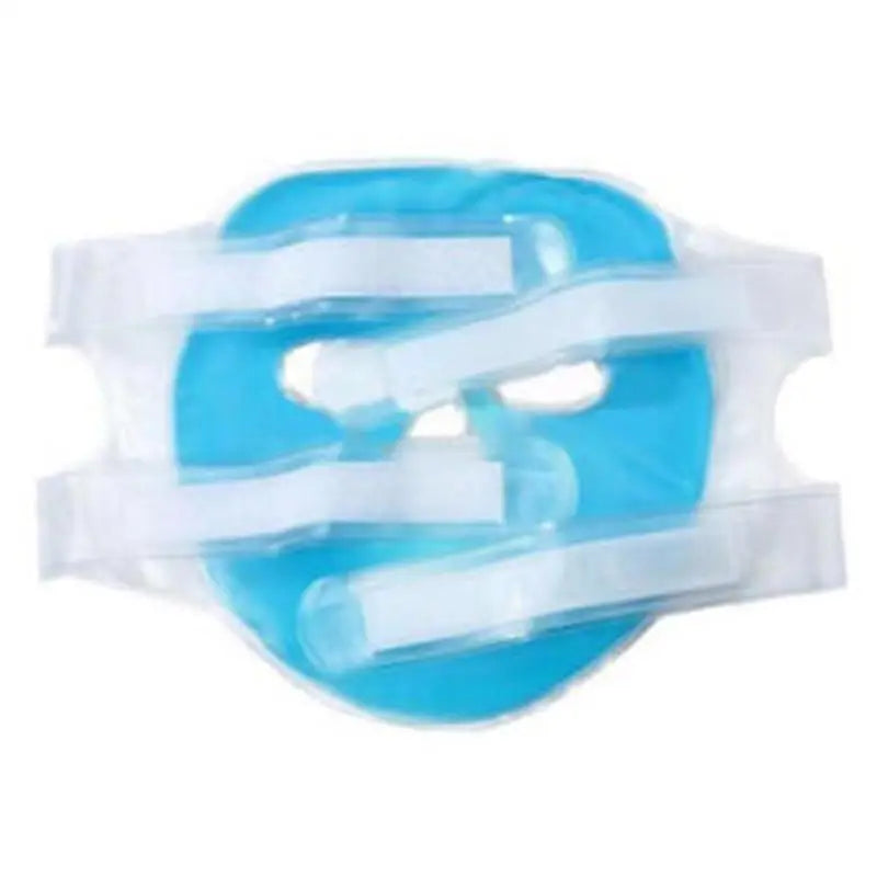 CryoSkin Mask - Máscara facial de gel frio compressa de gelo azul, hidratante com relaxamento, almofada facial