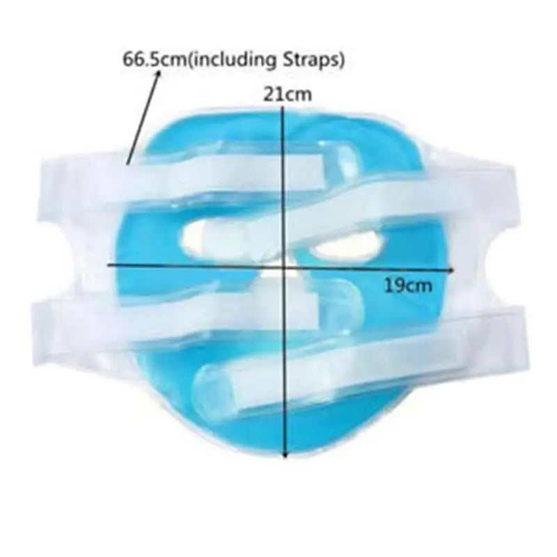 CryoSkin Mask - Máscara facial de gel frio compressa de gelo azul, hidratante com relaxamento, almofada facial
