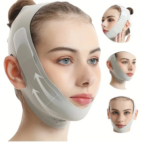 FaceSleep Pro -Faixa de lifting facial noturno com fibra de grafeno