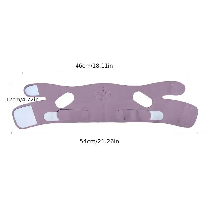 FaceSleep Pro -Faixa de lifting facial noturno com fibra de grafeno
