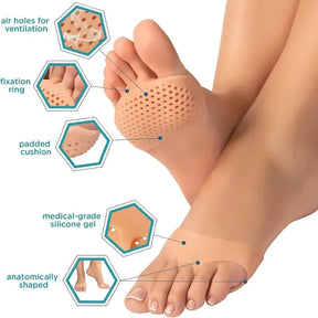 Orto almofadas  - Almofadas metatarsais de silicone, separador de dedos dos pés, alívio da dor, almofadas ortopédicas