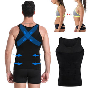Colete modelador masculino - compressão abdominal, controle da barriga.