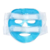 CryoSkin Mask - Máscara facial de gel frio compressa de gelo azul, hidratante com relaxamento, almofada facial